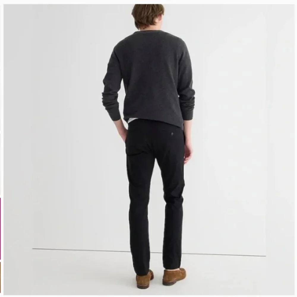 NWT J. Crew Men's Chino 484 Slim Black 31x34 Preppy Business Casual Pants - Picture 4 of 4